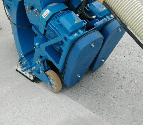 混凝土、水泥、瀝青路面拋丸機施工圖