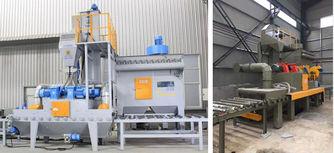 日照、臨沂客戶購(gòu)買的石材拋丸機(jī)