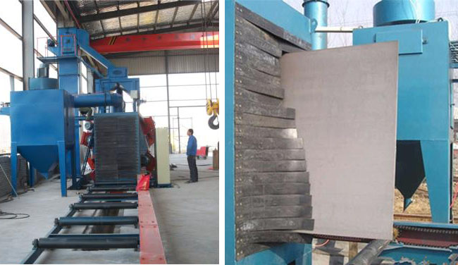 立式拋丸機(jī)，H型鋼拋丸機(jī)，立式除銹設(shè)備