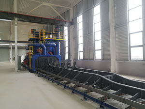 掛車(chē)拋丸機(jī)，半掛車(chē)底盤(pán)、車(chē)架的除銹清理應(yīng)用